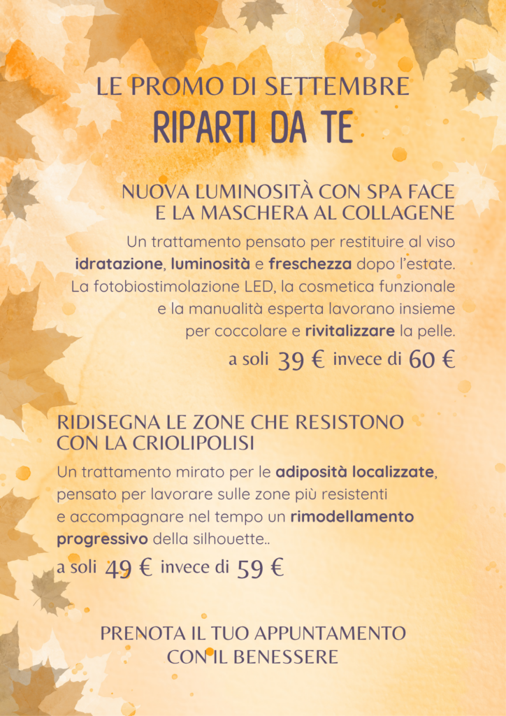 Le offerte di Settembre